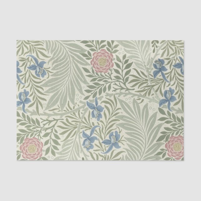 Papel De Seda William Morris Larkspur Floral Wallpaper (Frente )