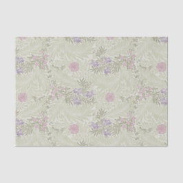 Papel De Seda William Morris Lavanda e Larkspur Pattern Rosa
