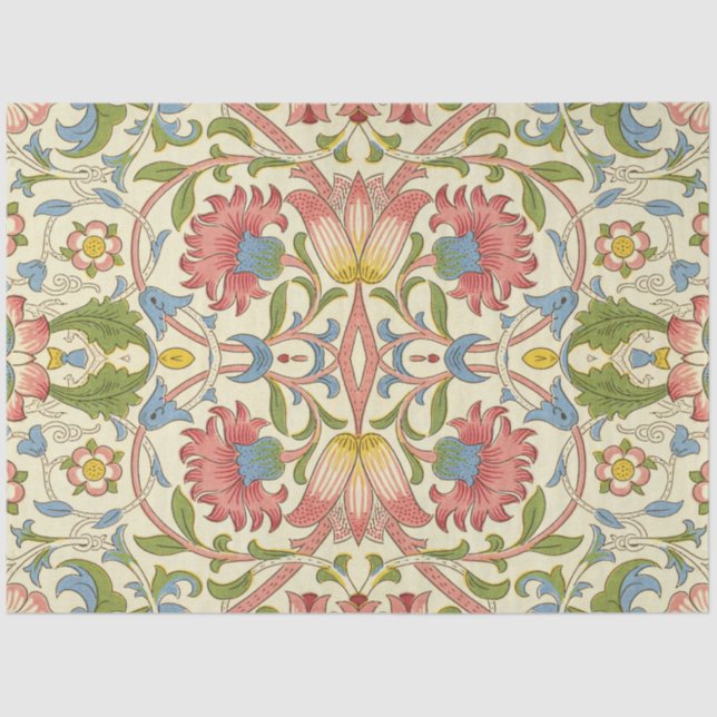 Papel De Seda William Morris Loddon Blossom Padrões Florais (Frente )