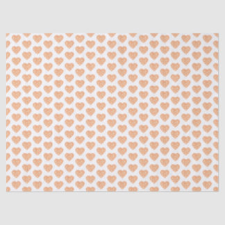 Papel De Seda William Morris Orange Floral Heart Decoupage