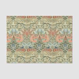 Papel De Seda William Morris Peacock e Dragon