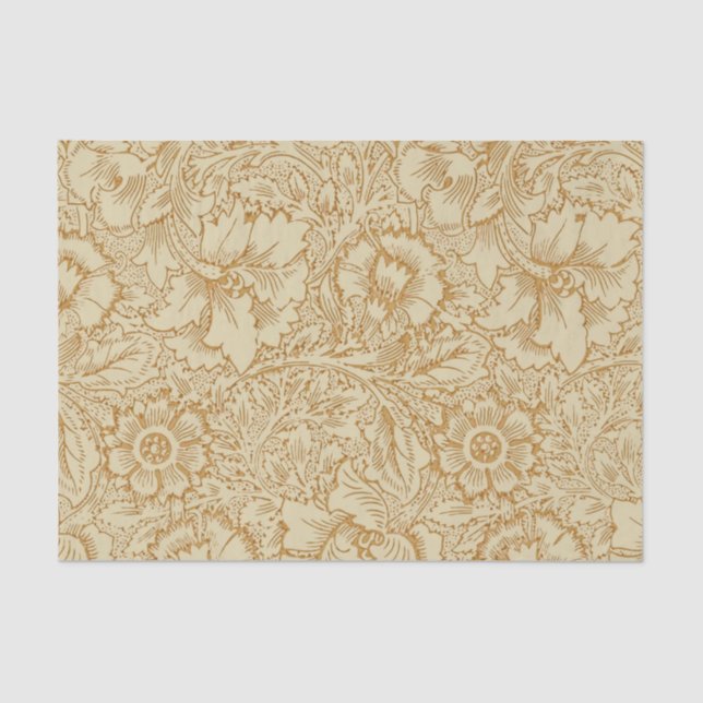 Papel De Seda William Morris Poppy Floral Wallpaper (Frente )