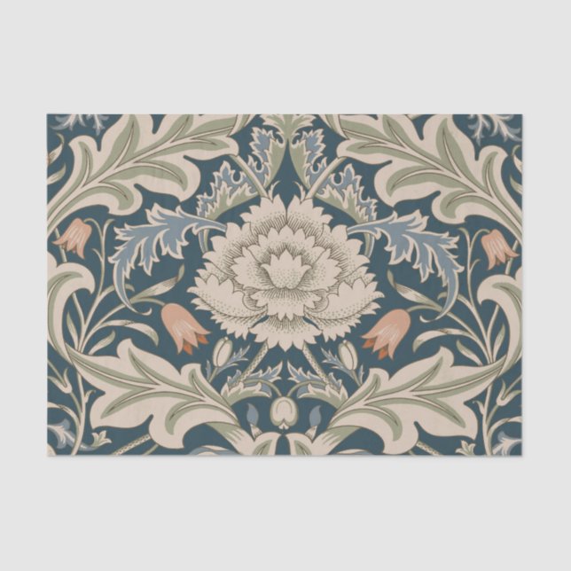 Papel De Seda William Morris Severn Floral Garden Flower Classic (Frente )
