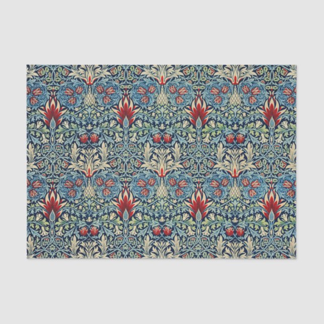 Papel De Seda William Morris Snakehead Design (Frente )