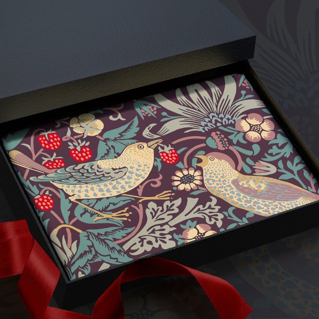 Papel De Seda William Morris Strawberry Thef Paper (Criador carregado)