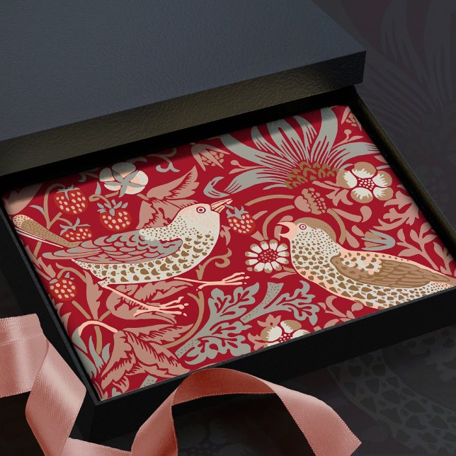 Papel De Seda William Morris Strawberry Thef Paper (Criador carregado)