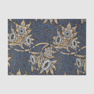 Papel De Seda William Morris Tulip Willow Blue Patterno