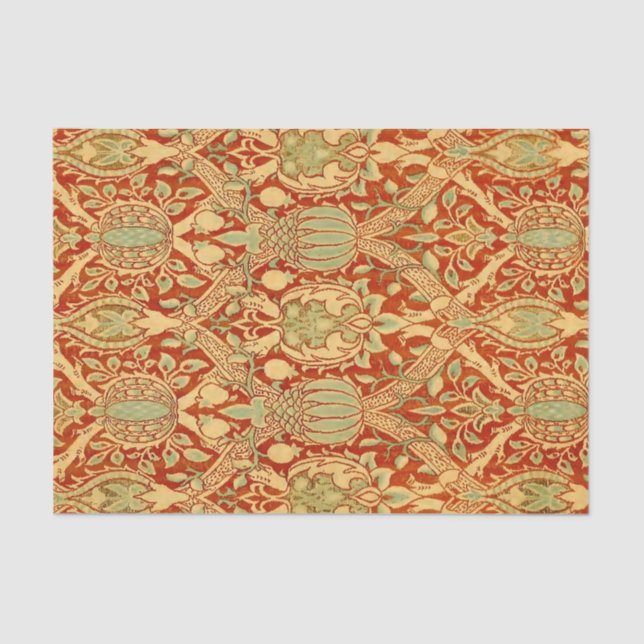 Papel De Seda William Morris - Velvet Broche Art Nouveau (Frente )