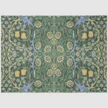 William Morris Verde Floral Vintage Margaridas Bra