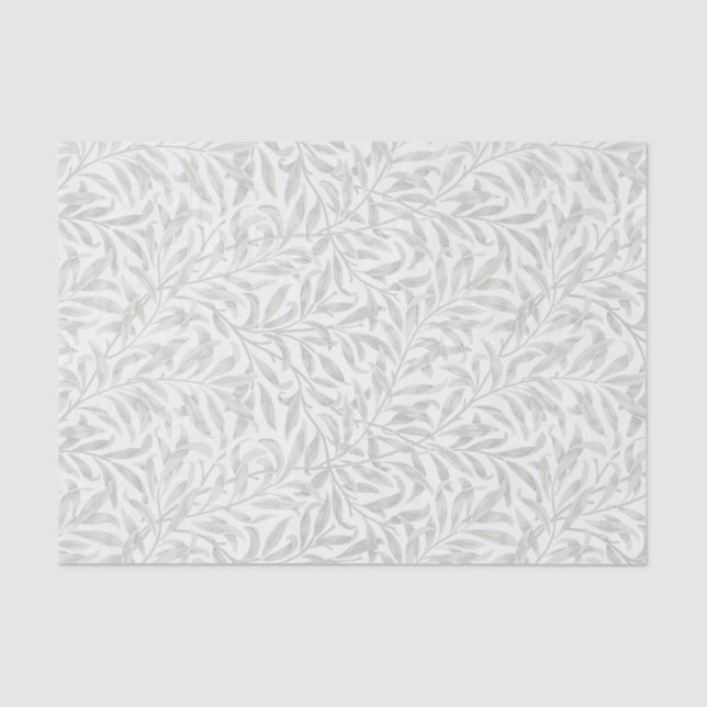 Papel De Seda William Morris willow com luz verde (Frente )