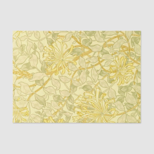 Papel De Seda William Morris - Yellow Honeysuckle (Frente )