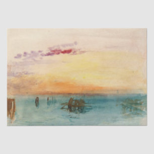Papel De Seda William Turner - A laguna perto de Veneza no Sunse