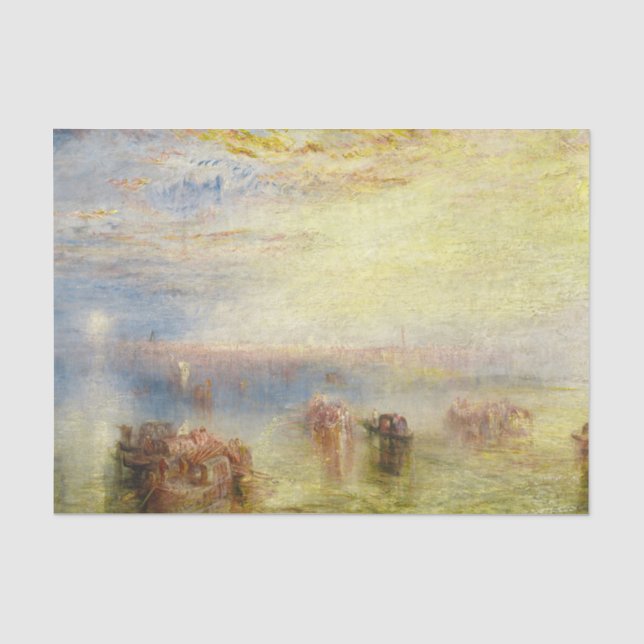 Papel De Seda William Turner - Aproximação a Veneza (Frente )