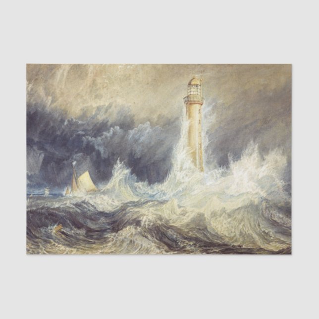 Papel De Seda William Turner - Farol Bell Rock (Frente )