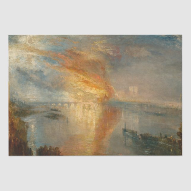 Papel De Seda William Turner - The Burning of the Parliament (Frente )