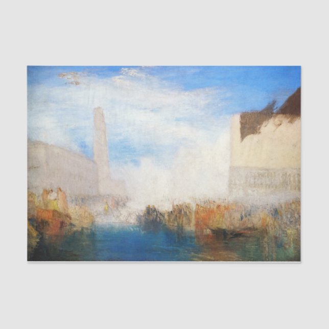 Papel De Seda William Turner - Veneza, Piazzetta (Frente )