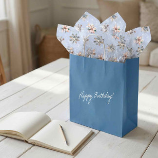 Papel De Seda Winter Snowflakes and Sparkles Tissue Paper