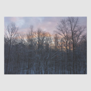 Papel De Seda Winter Sunrise I Pastel Nature Landscape