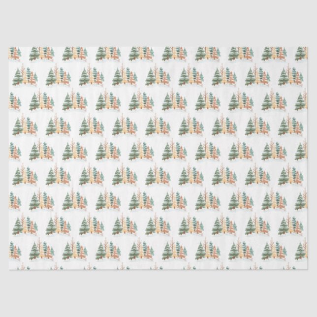 Papel De Seda Winter Tree background (Frente )