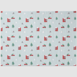 Papel De Seda Winter Village Tissue Paper - Christmas Gift