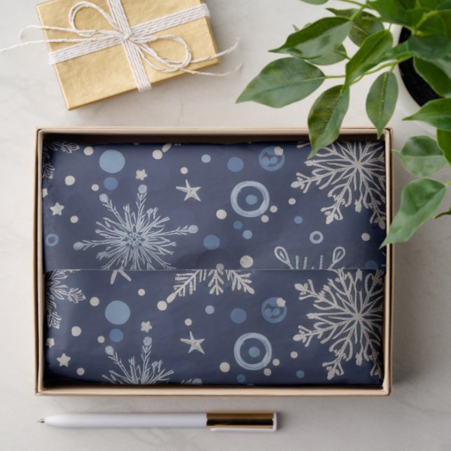 Papel De Seda Winter Wonderland Snowflake Wrap (Presente)