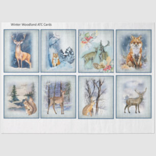 Papel De Seda Winter Woodland Emphemera Series Design 11