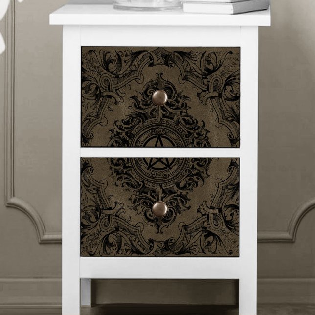 Papel De Seda Witchery Flourish | Faux Suede Fantasy Pentacle (Criador carregado)