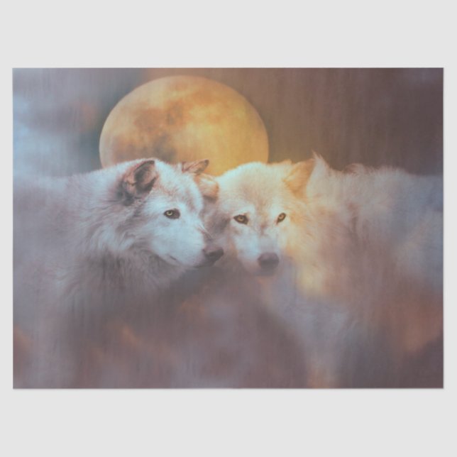 Papel De Seda Wolf e Moon (Frente )