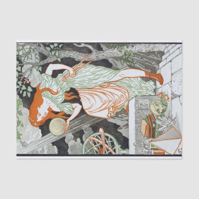 Papel De Seda Woman Science por Eugene Grasset  (Frente )