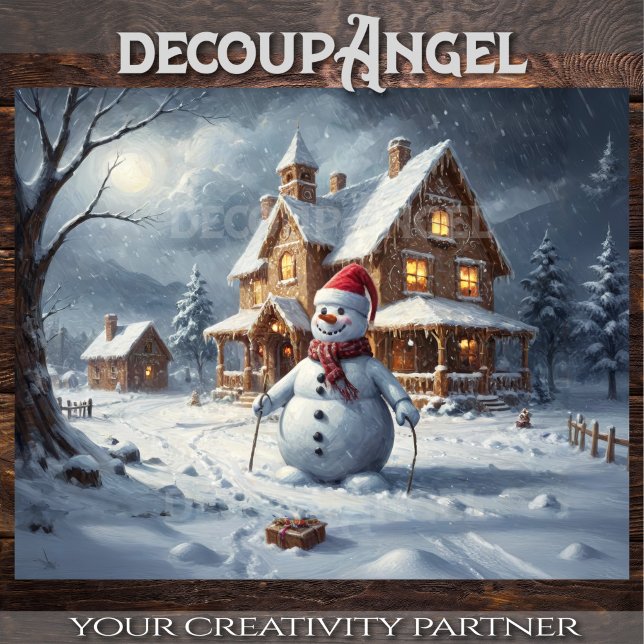 Papel De Seda Wonderland de inverno - Decoupage - (Criador carregado)