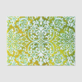 Papel De Seda Woodbury Green e Dourado