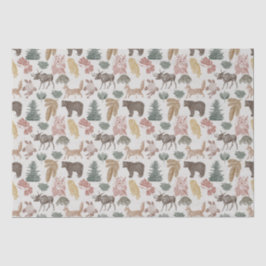 Papel De Seda Woodland Animal