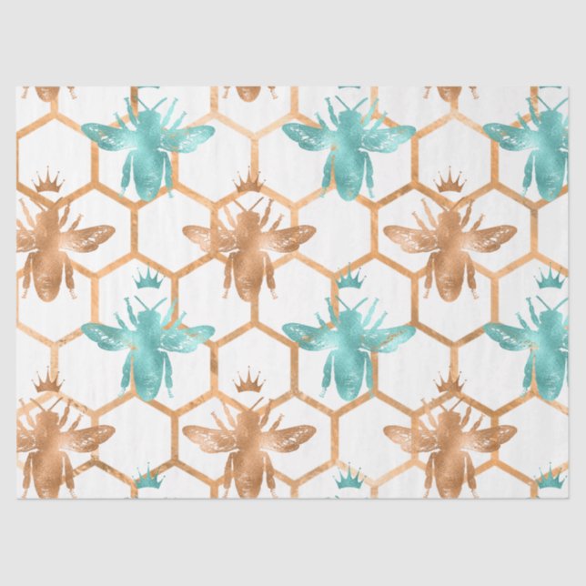 Papel De Seda Woodland Bee Series Design 48 (Frente )