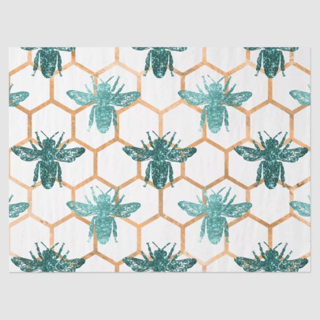 Papel De Seda Woodland Bee Series Design 50 (Frente )