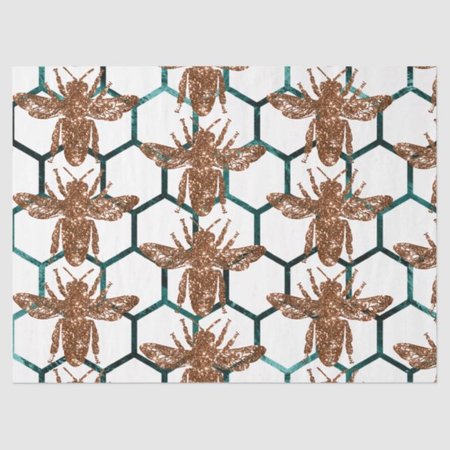 Papel De Seda Woodland Bee Series Design 53 (Frente )