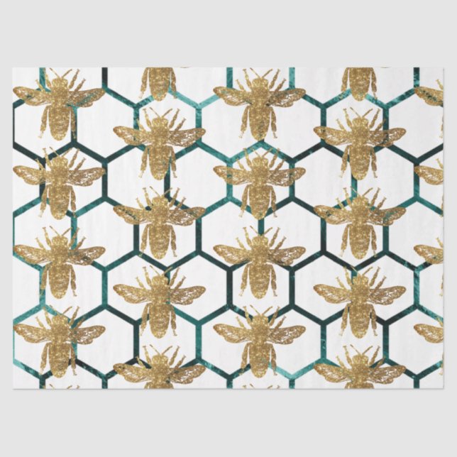 Papel De Seda Woodland Bee Series Design 54 (Frente )