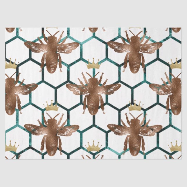 Papel De Seda Woodland Bee Series Design 56 (Frente )