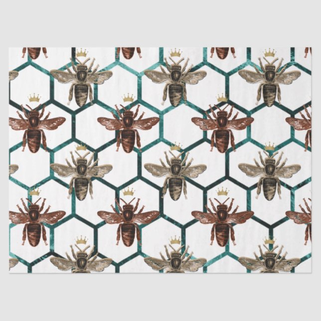 Papel De Seda Woodland Bee Series Design 59 (Frente )