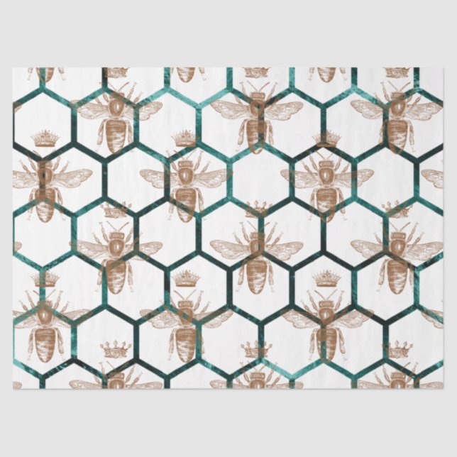 Papel De Seda Woodland Bee Series Design 64 (Frente )