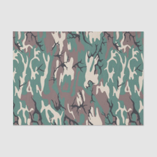 Papel De Seda Woodland Camo