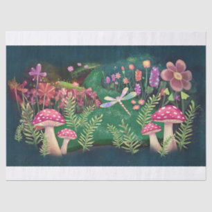 Papel De Seda Woodland Fantasy, A Terra Branca Imaginosa da Natu
