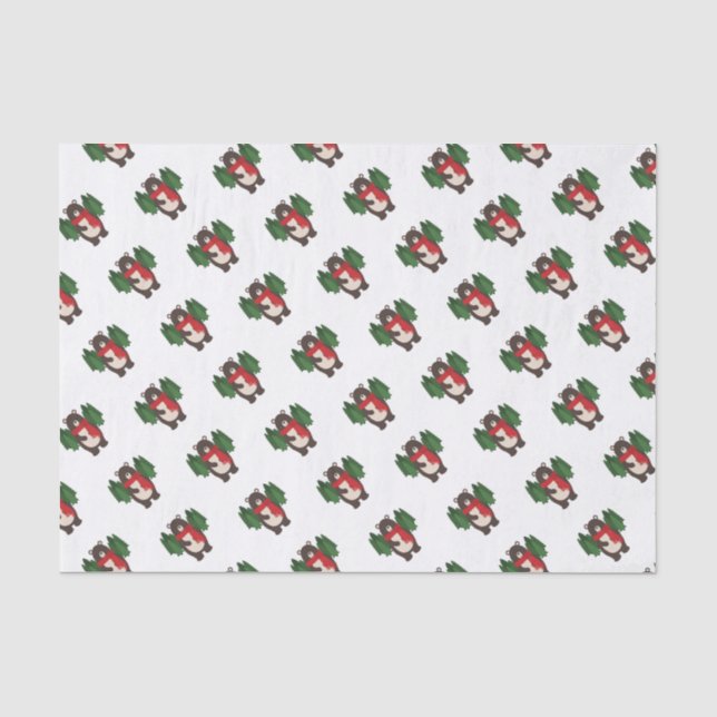 Papel De Seda Woodsy Bear (Frente )