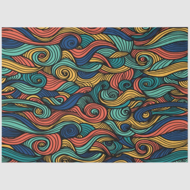 Papel De Seda Wool Topped paisley (Frente )