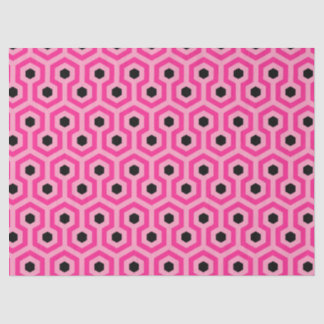 Papel De Seda Wrapping Paper Flat Sheet Set of 3 pink geometric