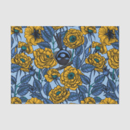 Papel De Seda Wren nos rosas