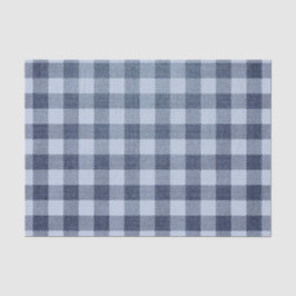 Papel De Seda Xadrez azul
