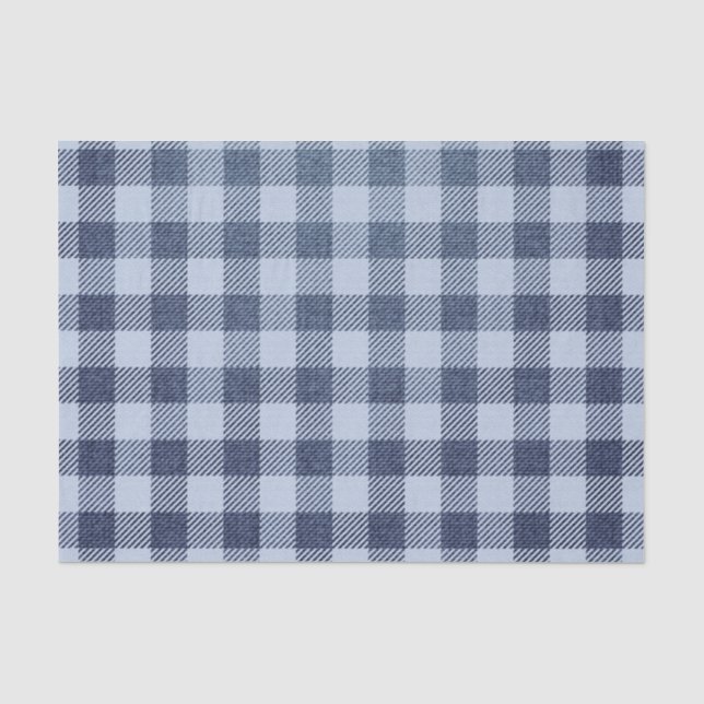 Papel De Seda Xadrez azul (Frente )