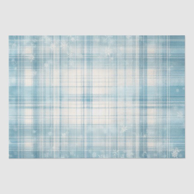 Papel De Seda Xadrez azul (Frente )