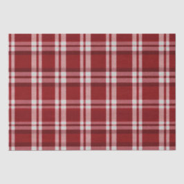 Papel De Seda Xadrez branca vermelha