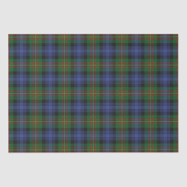 Papel De Seda Xadrez Clan MacLaren Tartan (Frente )